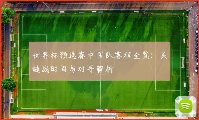 世界杯预选赛中国队赛程全览:关键战时间与对手解析