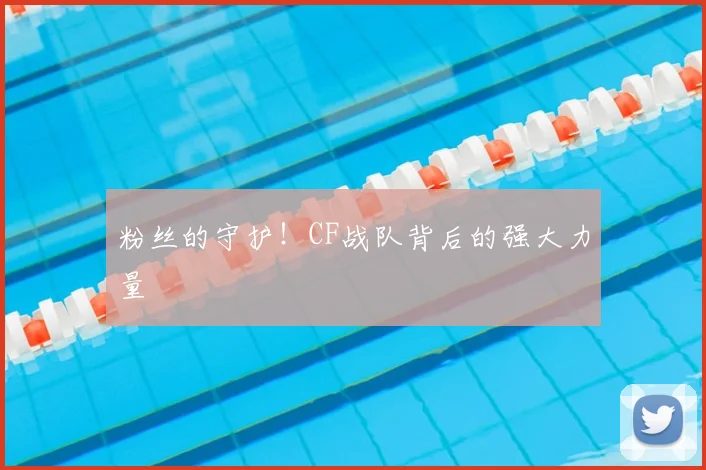 粉丝的守护!CF战队背后的强大力量